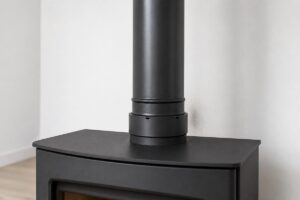 Raccord anti-bistre entre un poêle à bois et un conduit de fumée