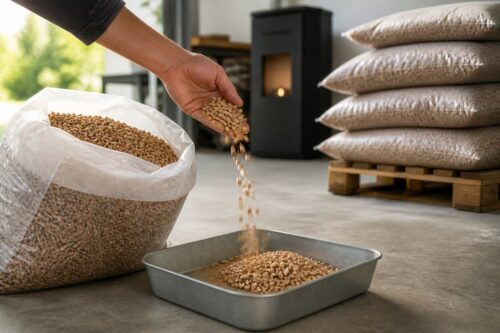 Contrôle de pellets avant stockage pour limiter poussières et encrassement du poêle