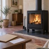 Poêle à bois installé avec dossier d’assurance habitation
